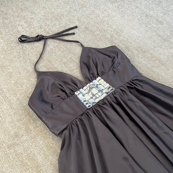 Vintage Jessica McClintock Bubble Hem Prom Dress Mini Dress With Pockets 6 - Picture 3 of 11